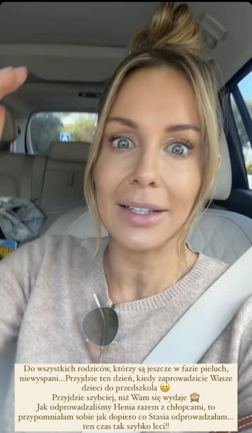 Henio wrócił z przedszkola. Małgorzata Rozenek relacjonuje