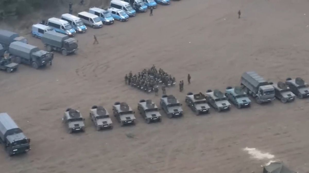 Niecodzienne schronienie polskich żołnierzy na granicy (Fot. gpk.gov.by)