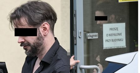 Tak Stuart K.-B. zachowywał się po przesłuchaniu w prokuraturze. Wyprowadziły go służby (WIDEO)