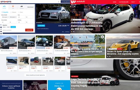 otoMoto na czele przed OLX.pl, Autokult i sekcja Interii ze spadkami (TOP10 stron motoryzacyjnych)