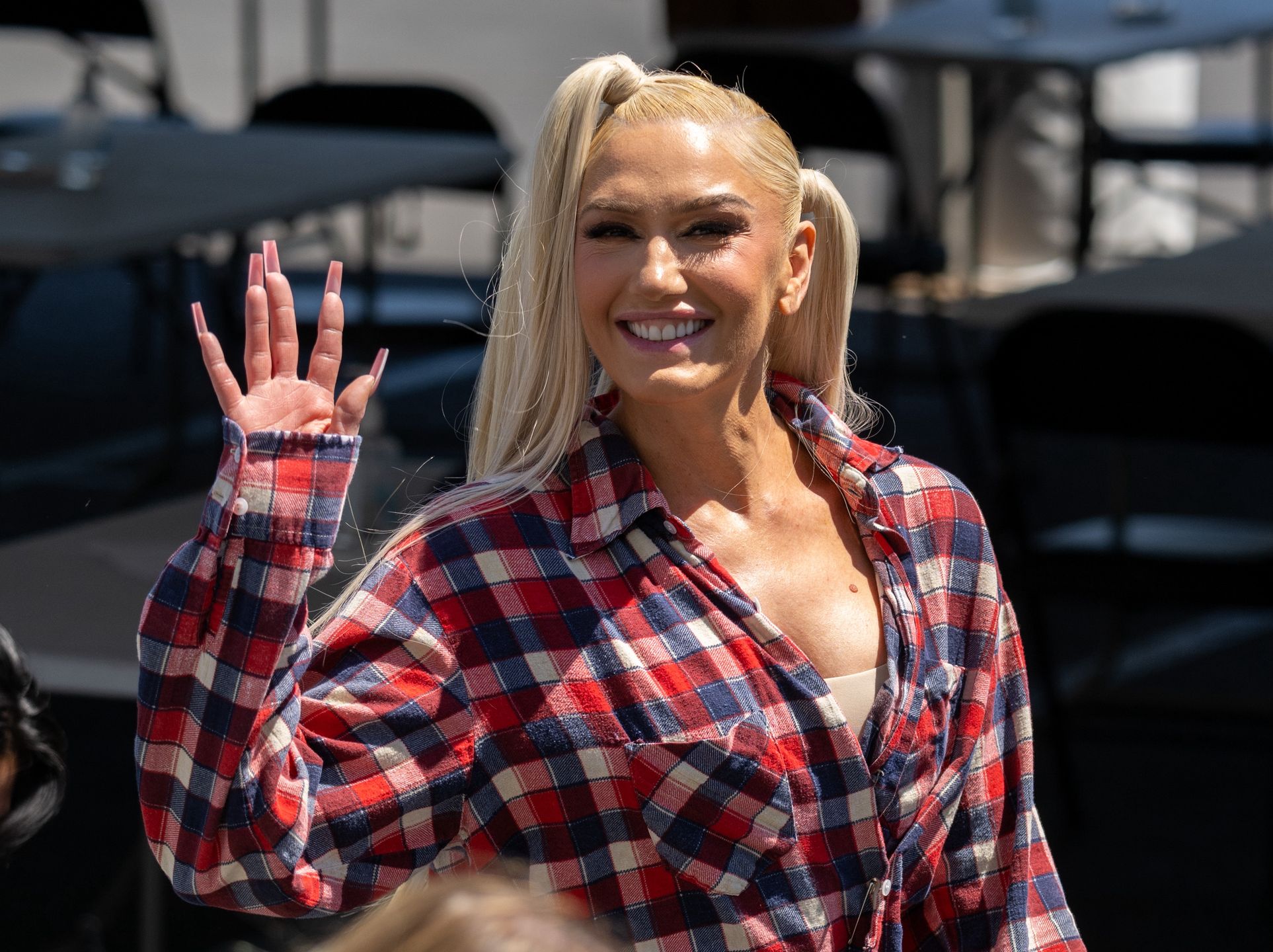 Gwen Stefani zmierza na wywiad do Jimmy'ego Kimmela