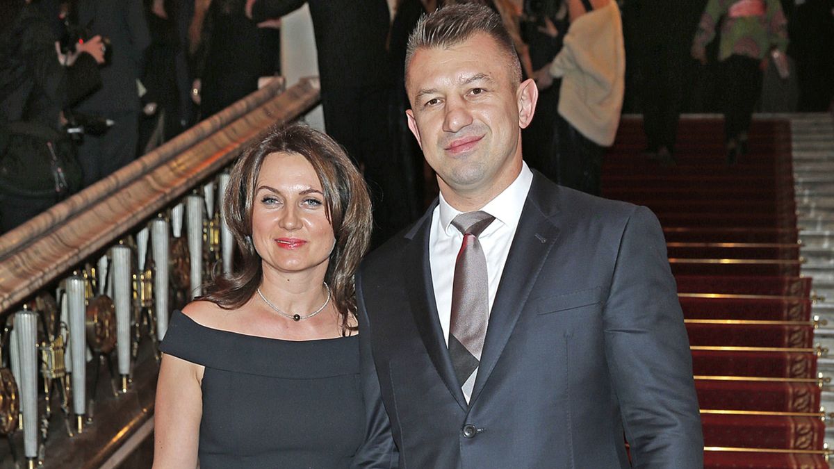 Tomasz Adamek ze swoją żoną Dorotą