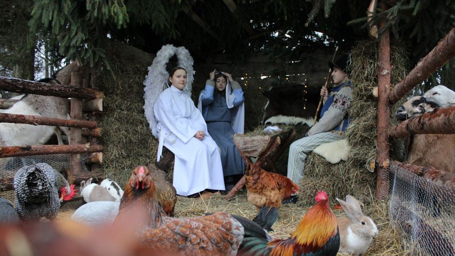 Żywa szopka w Zagórzanach