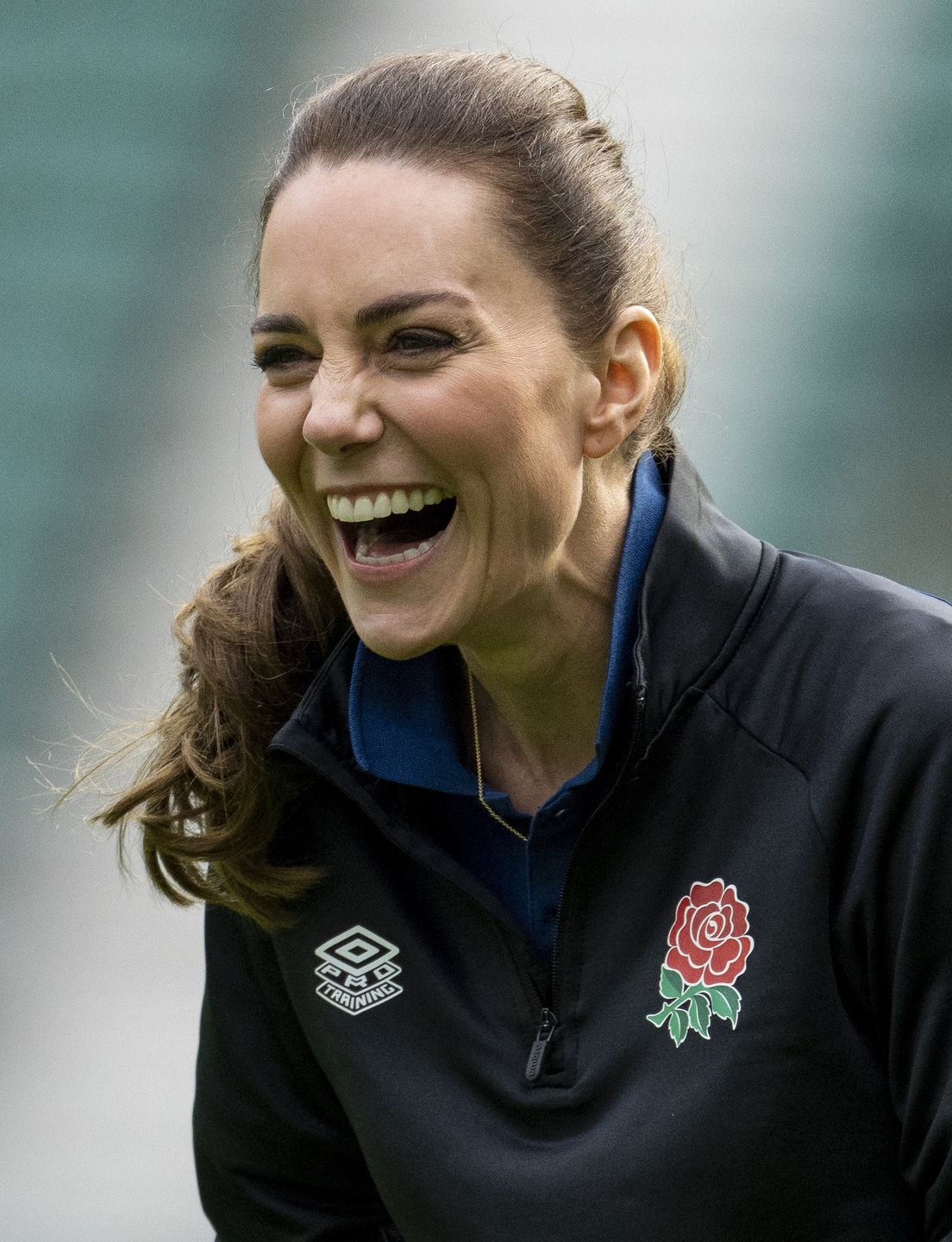 Kate Middleton na treningu rugby