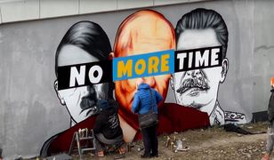 Antywojenny mural w Gdańsku popularny w sieci. "No more time"