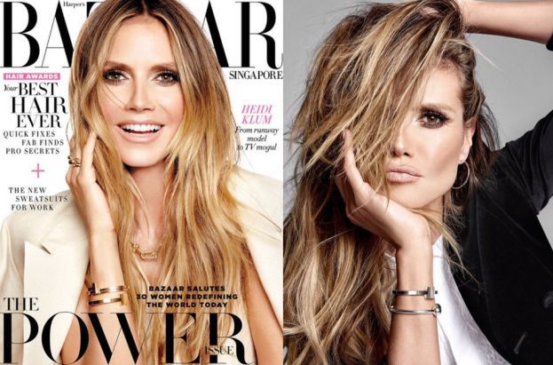 44-letnia Heidi Klum na okładce "Harper's Bazaar"