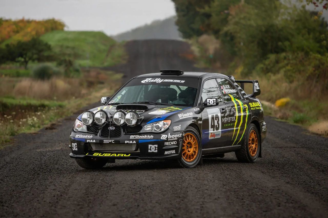 Ken Block's Subaru Impreza is up for auction. A rally masterpiece