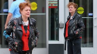 Dawno niewidziana Susan Sarandon walczy z podmuchami wiatru na ulicach Nowego Jorku