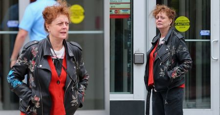 Dawno niewidziana Susan Sarandon walczy z podmuchami wiatru na ulicach Nowego Jorku