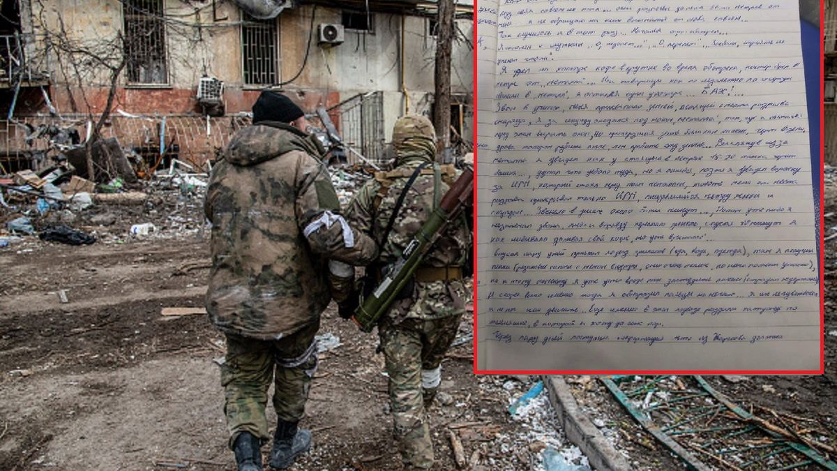 Rosyjski żołnierz tworzy własny pamiętnik 