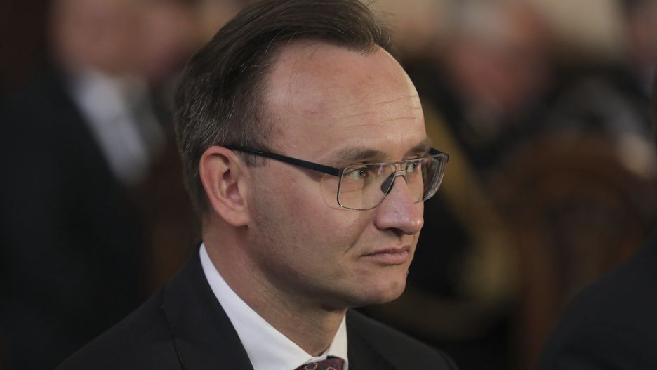 03.05.2022 Warszawa. Uroczystosci z okazji Swieta Narodowego 3 Maja, z udzialem Pary Prezydenckiej. Msza w intencji Ojczyzny w Bazylice Archikatedralnej. n/z Mikolaj Pawlak
