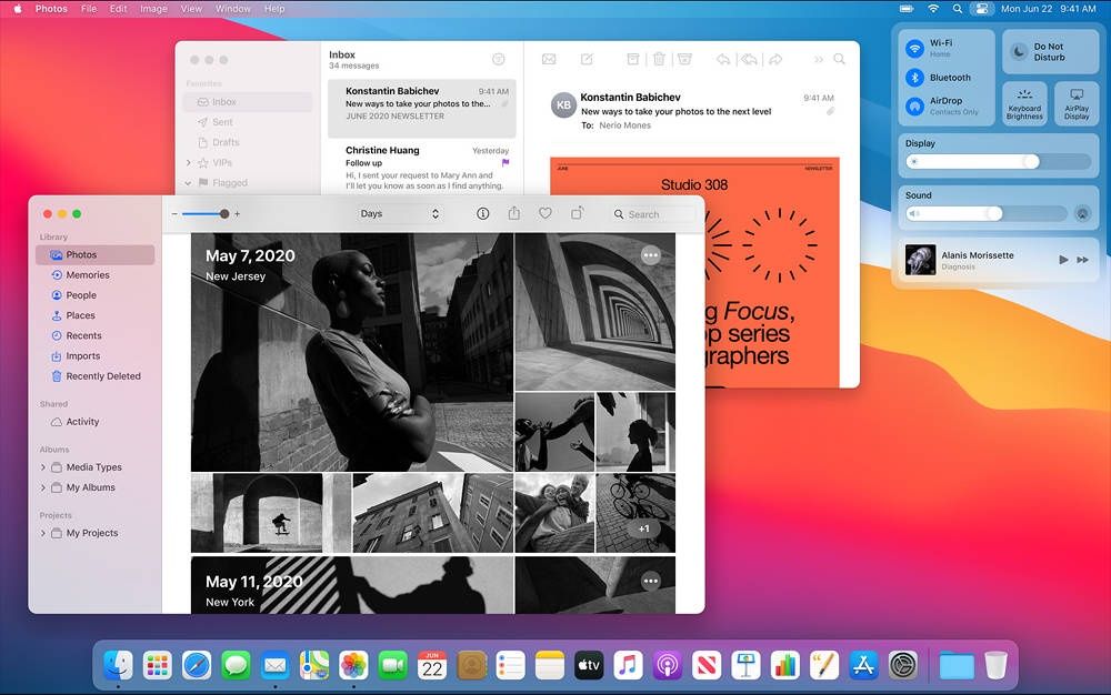 macOS Big Sur screen