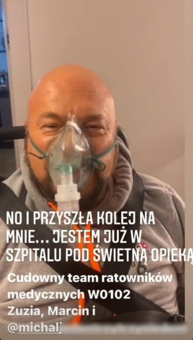 Piotr Gąsowski w szpitalu