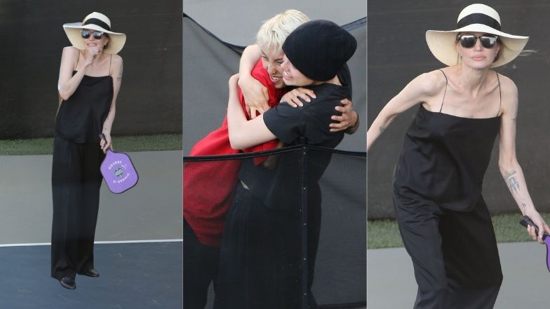 Angelina Jolie gra w padla