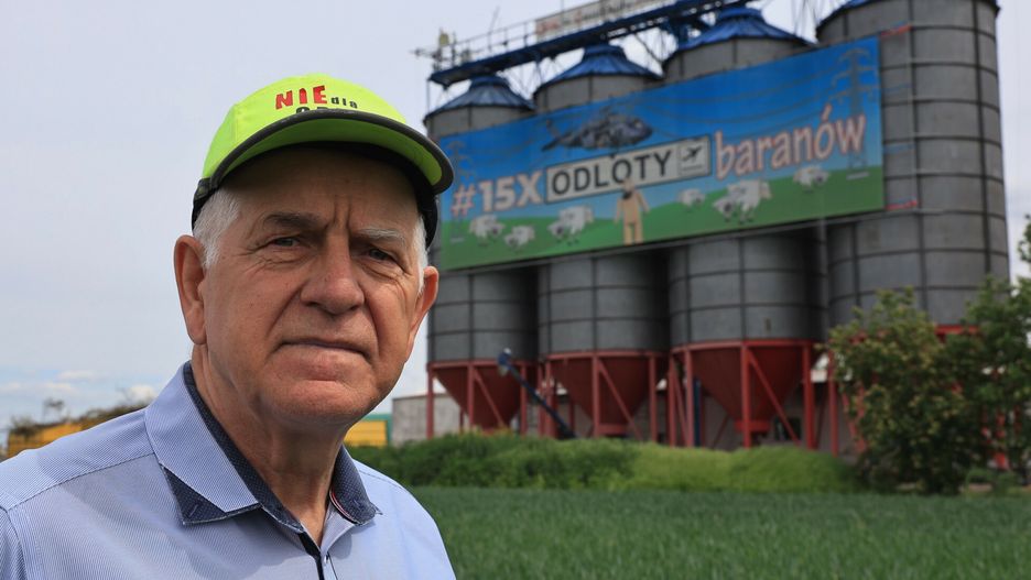 Tadeusz Szymańczak, rolnik i  przeciwnik budowy Centralnego Portu Komunikacyjnego, prezes Stowarzyszenie Ochrona i Rozwój