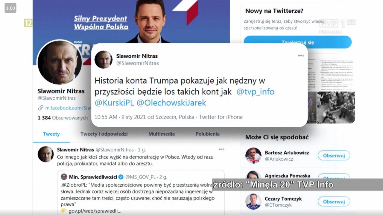 Kadr przywołany w programie TVP "Motel Polska".