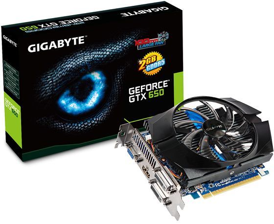 Gigabyte GeForce GTX 650 OC 2GB karta graficzna zdjęcie opakowanie
