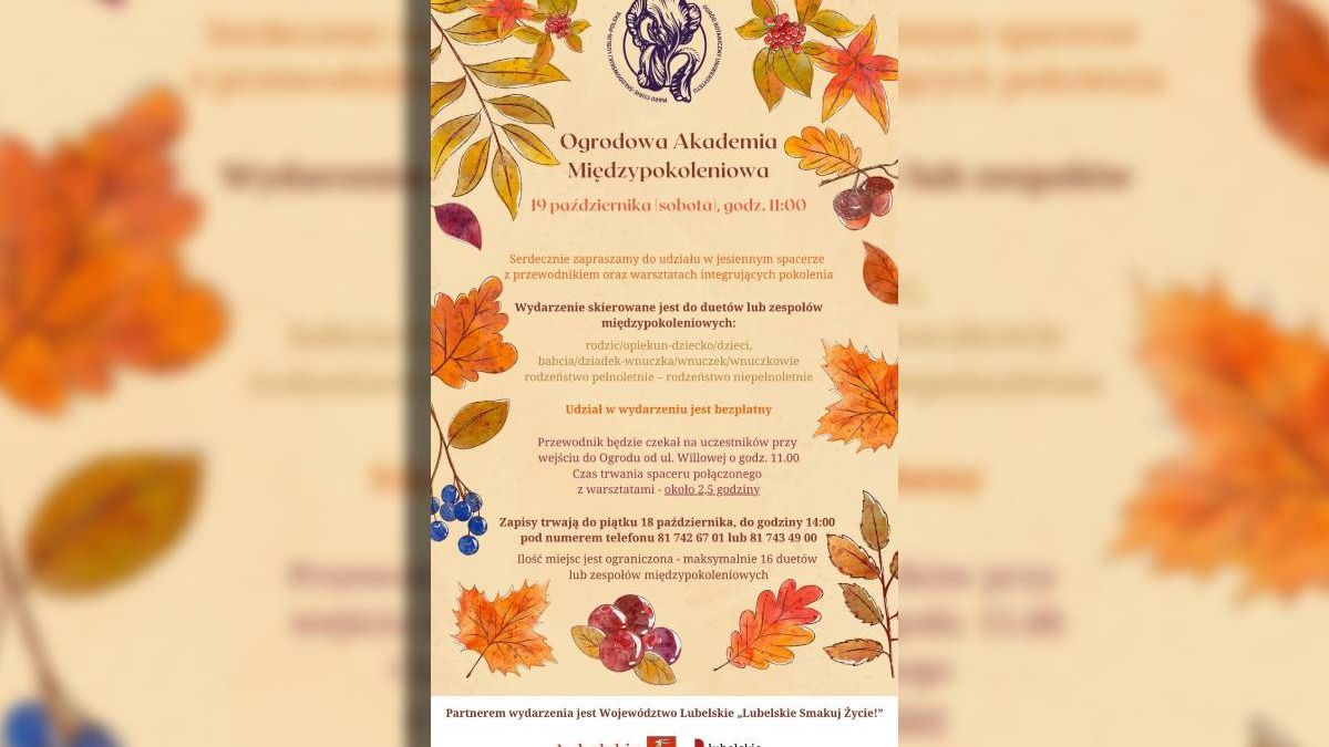 grafika Ogrodowa Akademia Międzypokoleniowa