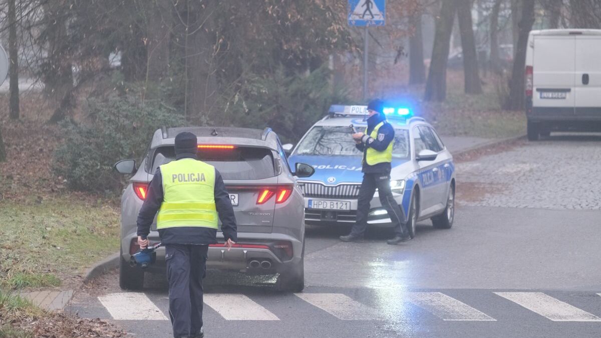Kontrola prędkości na ul. Mełgiewskiej w Lublinie