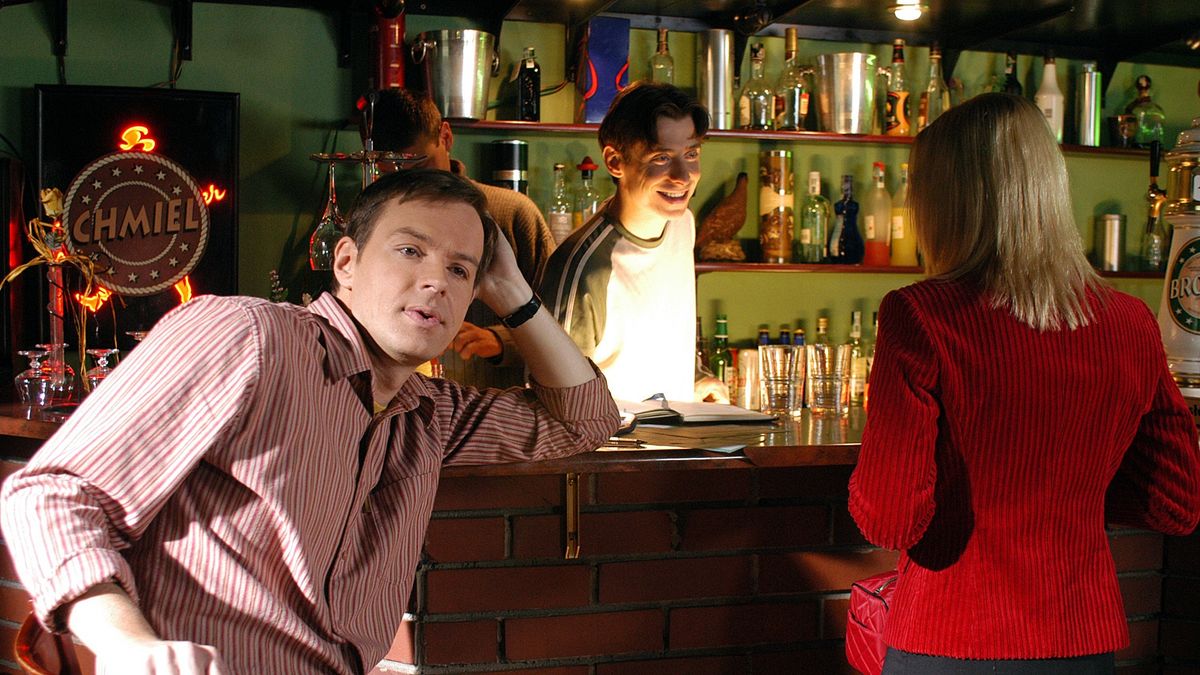 Steffen Möller na planie "M jak miłość"