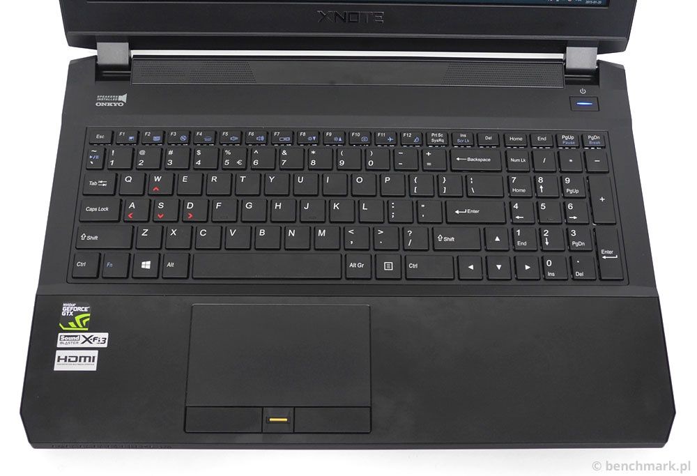 XNOTE P65 klawiatura