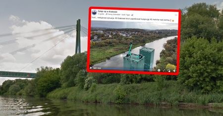 40 m nad ziemią. Łapią się za głowy. To nie fotomontaż