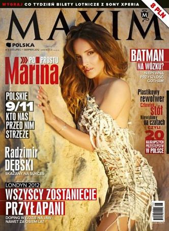 Marina na okładce „Maxima”! SEKSOWNA?