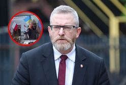 Flaga Ukrainy wróciła. Jest śledztwo po wiecu Brauna