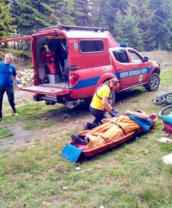 Śląskie. Pracowity weekend goprowców, poważne wypadki rowerzystów