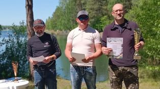 Zawody spławikowe PZW Tarnowskie Góry nad zalewem Nakło-Chechło