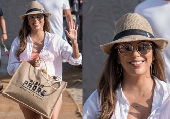 42-letnia, zaokrąglona Eva Longoria chwali się ciałem na plaży (ZDJĘCIA)