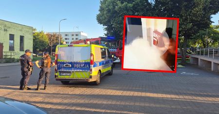 Przez paczkę ewakuowano komendę. Pojawiło się nagranie