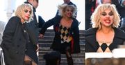 Są już nowe zdjęcia z planu "Jokera"! Lady Gaga w roli Harley Quinn hasa po schodach i straszy statystów (ZDJĘCIA)