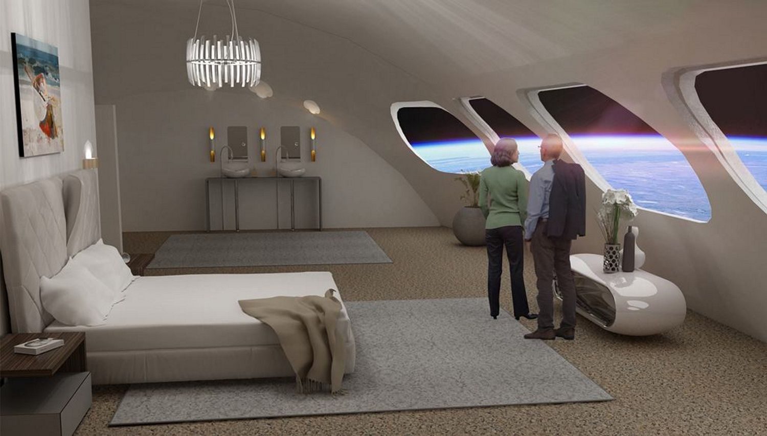 Wizualizacja kosmicznego hotelu Voyager