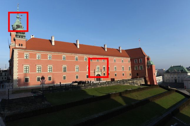 Kadr do testu szczegółowości obrazu, ogniskowa 24 mm. Zdjęcie było wykonane z włączoną korekcją winietowania. Jego efekt jest słabszy niż przy pozostałych ogniskowych, lecz nadal widoczny. Wycinki poniżej.
