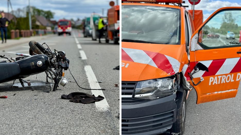 Śmiertelny wypadek z udziałem motocyklisty