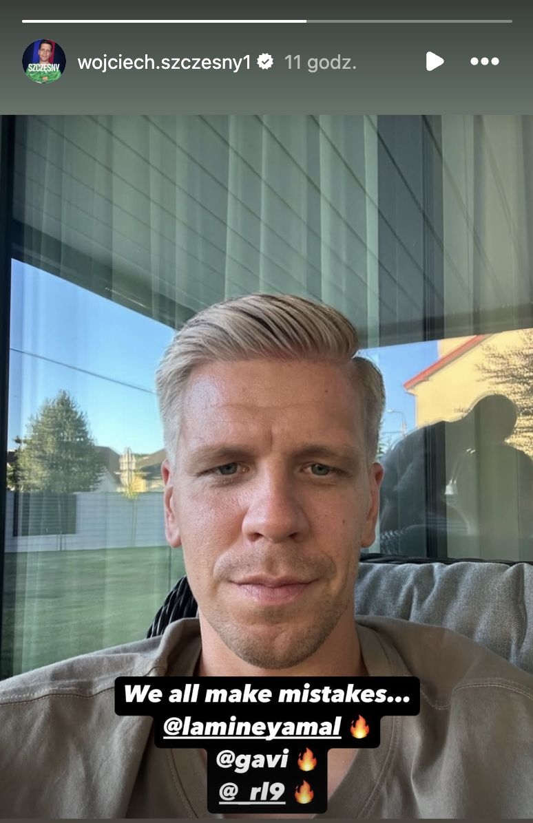 Wojciech Szczęsny również przefarbował włosy na blond