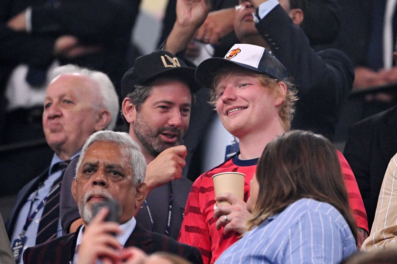 Ed Sheeran at the match