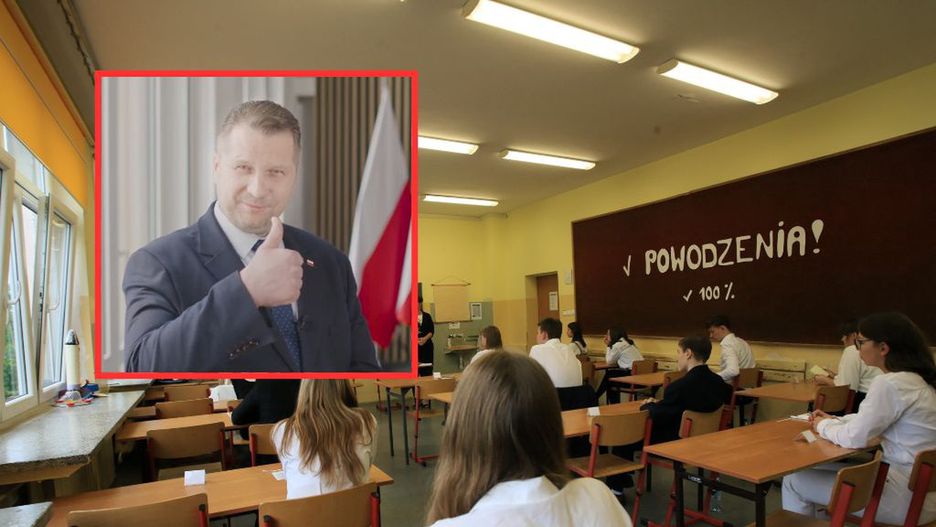 Egzamin ósmoklasisty 2023. Minister Czarnek składa życzenia