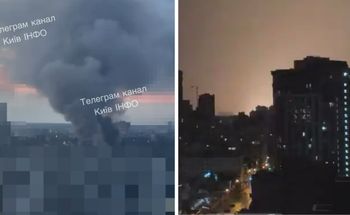 Atak Rosji na Kijów. Rakiety balistyczne i drony nad miastem