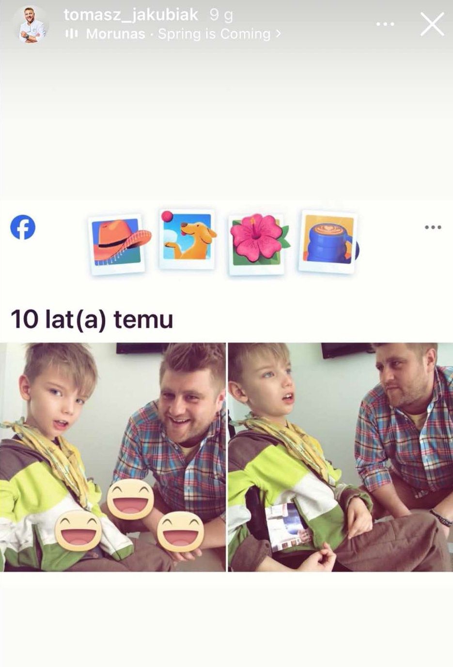Wpis Tomasza Jakubiaka na Instagramie