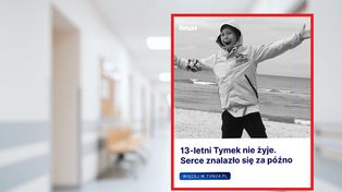 Smutne wieści ze szpitala. Nie żyje 13-letni Tymek. Czekał na przeszczep