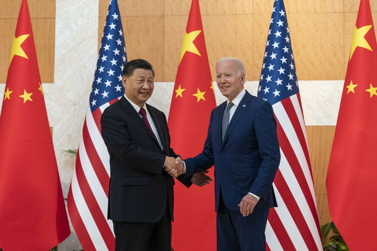 President of China Xi Jinping and President of the USA Joe Biden