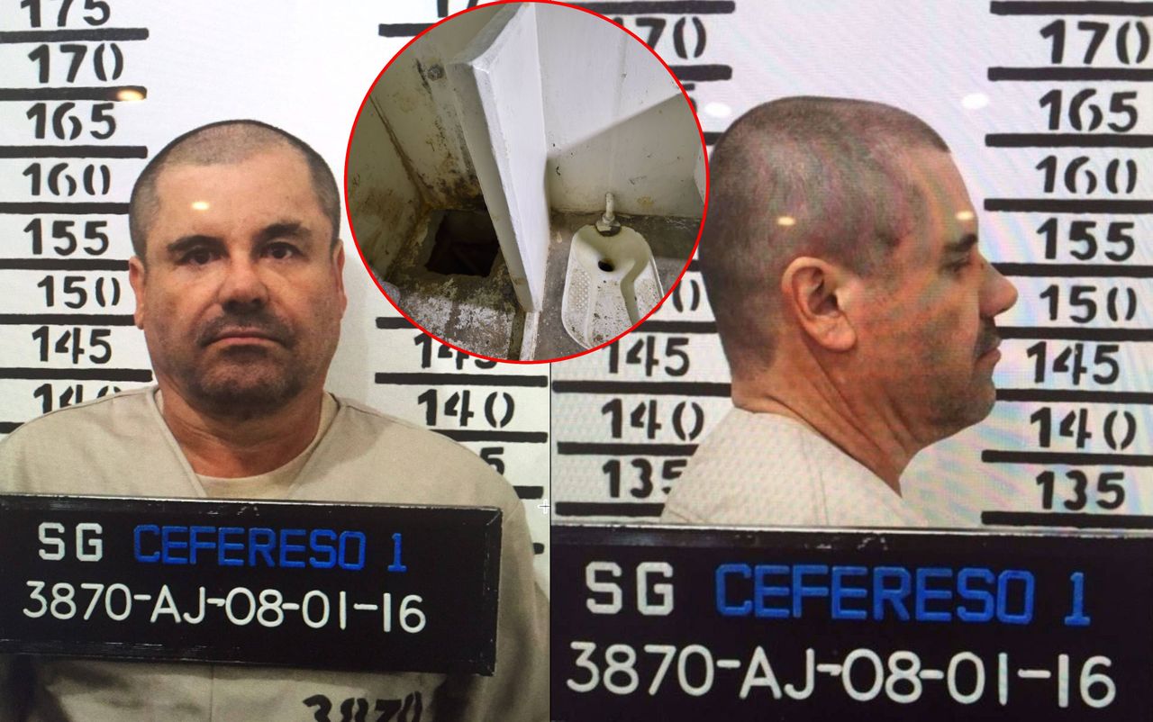 El Chapo w 2015 roku wydostał się z celi przez stumetrowy tunel wykopany z zewnątrz przez jego współpracowników. 