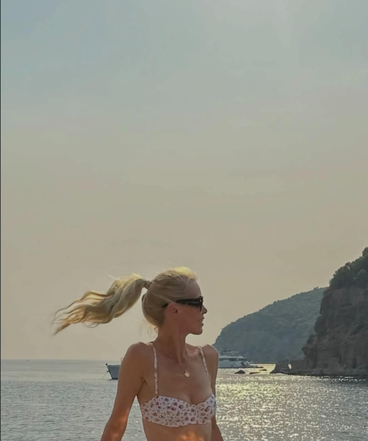 Claudia Schiffer na wakacjach