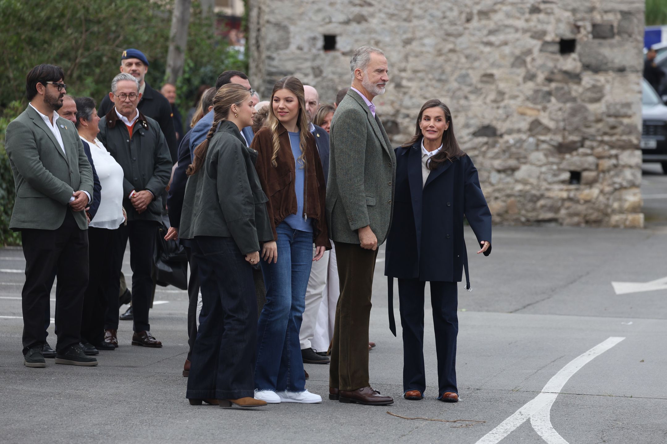 Hiszpańska rodzina królewska w Llanes