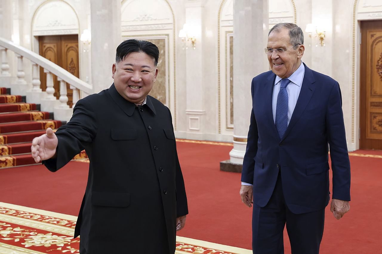 Lavrov in North Korea. He spoke with Kim Jong-un.