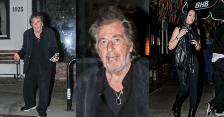 81-letni Al Pacino opuszcza restaurację po upojnej randce z młodszą o 53 lata towarzyszką (ZDJĘCIA)