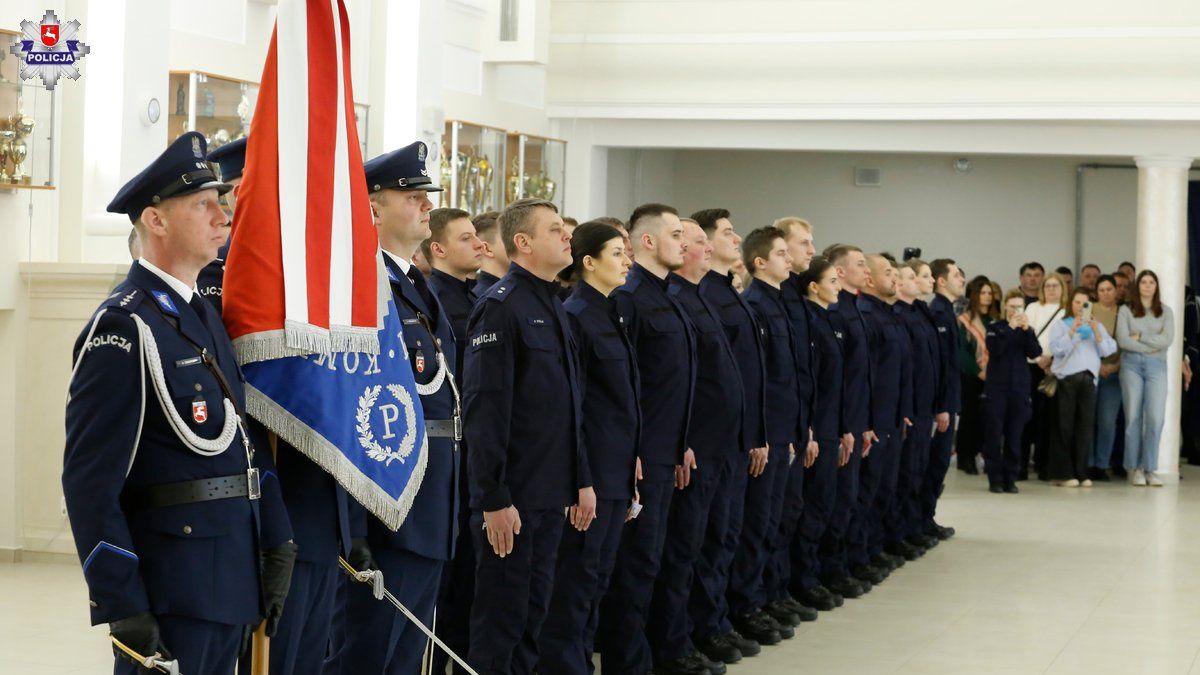 Ślubowanie nowych policjantów w Lublinie