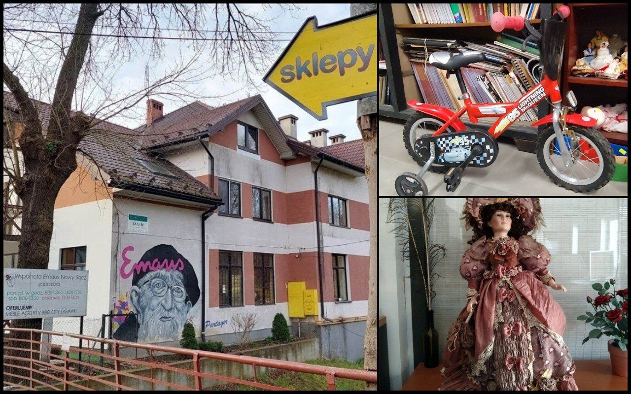 Nowy Sącz: W Domu Brata Alberta znaleźli schronienie i pracę. Starym meblom dają drugie życie, sprzedają też niepowtarzalny towar